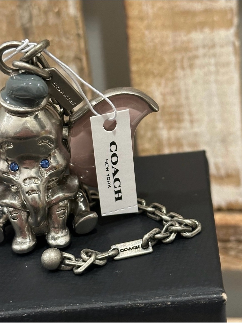 NWT Disney x Coach Metal Dumbo W/ Swarovski Crystal E… - Gem